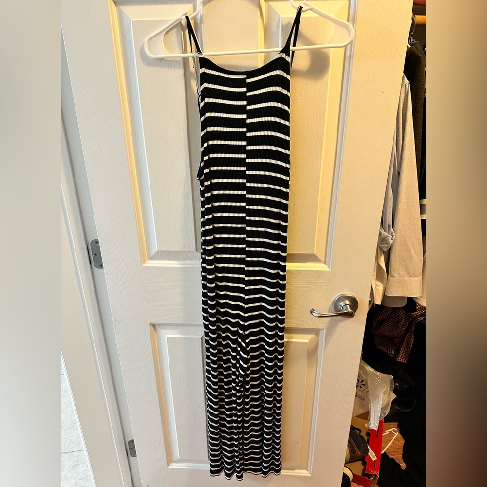 Top Shop Striped Capri Romper